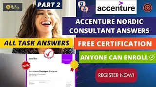 [SOLVED] Accenture Consultant Program Answers | All Task Answers | Accenture Consultant Program