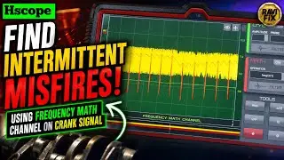 Find intermittent misfires like a pro using frequency Math Channel on crank shaft position signal.
