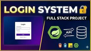 Login & Register Flow using Spring Boot, MySQL, HTML, CSS & JavaScript | Complete web applicaiton