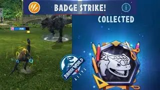 NEW BADGE STRIKE DEFEATED  - JURASSIC WORLD ALIVE
