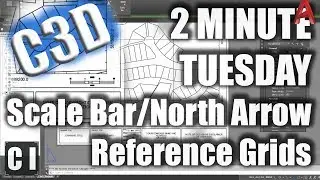 Civil 3D: How to add Dynamic Reference Grids, Scale Bars and North Arrows - 2 Minute Tuesday