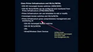 Cisco Prime Infrastructure Management of WLCs WCMs