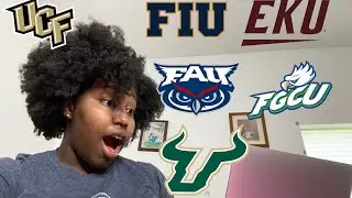 COLLEGE DECISION REACTIONS 2020!! (FAU, FIU, USF, UCF, EKU, + FGCU)