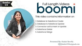 Boomi - Database to Salesforce Create| Update| Connector Call to insert or update| SF Delete & Merge