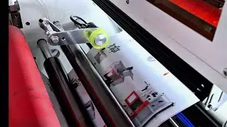 Roll to Roll & Roll to Part Laser Finishing Machine with Semi Rotary Flexo Printing Unit