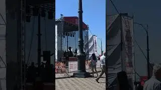 Благовещенск. Набережная Амура. Гастрофест и джаз.