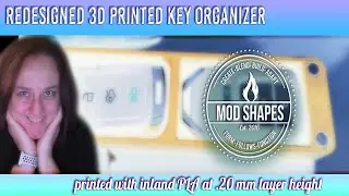 Redesigned Key Organizer. 3d model and print in PLA