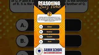 Reasoning Quiz (DAY 11)🔥SAINIK School, RMS & NAVODAYA | AISSEE RMS CET JNVST | KRANTHI KEEN Coaching