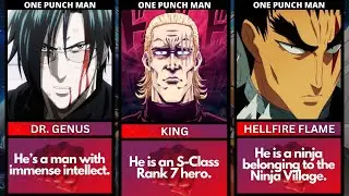 HOTTEST MALE CHARACTERS OF ONE PUNCH MAN 2024