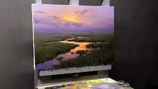 Болото. Процесс живописи. #48
