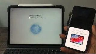 Transfer iPhone To iPad Using Quick Start iOS 13