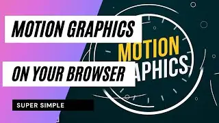 Motion graphic on your browser│Zayan Waseem