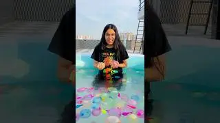 Balloon fight ke liye hogyi teams divide 😎🌈🎈
