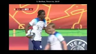 Somto Boniface |  England U17 vs Switzerland U17 2023-05-30 Match Highlight | Every Touch
