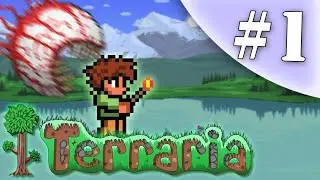 Первый раз в TERRARIA!Похождение нуба Часть 1