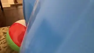 Please don’t roll in a beach ball suit