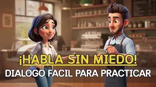 Aprende inglés con este diálogo sencillo 😱 | Diálogo fácil en la cafetería ☕
