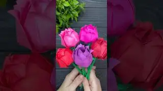How to make EASY Paper Flowers DIY Paper Craft Ideas 