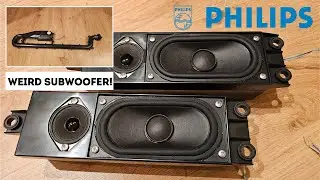 Weirdest TV Subwoofer? Philips 42PF9831D TV Speaker System [TEST]