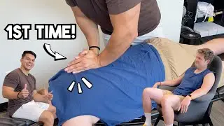 He’s been in pain for YEARS - Chiropractic Treatment, Cracks & Sports Massage for Shoulders & Back