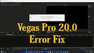 Sony Vegas Pro 20.0 MP4/AVI CODEC/ FILE OPENING ERROR FIX 2022 WORKING