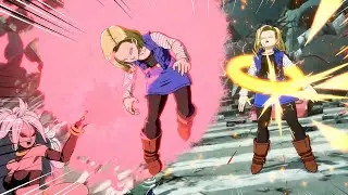 【DBFZヒロピン】色んな特殊技を食らう18号【拘束・金縛り・しがみつき・お菓子化】4K画質