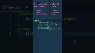 Use Emojis as CSS List Item Markers |How to Make a Use Emojis as CSS List Item Markers  