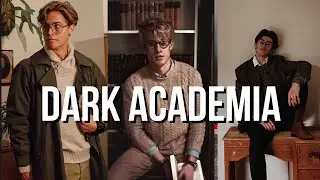 Dark academia aesthetic fashion for men (dark academia outfits)