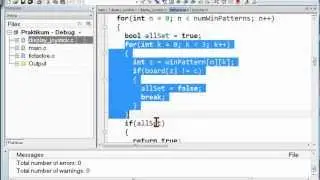 P2B Tic tac toe mit Microcontroller als Gegner