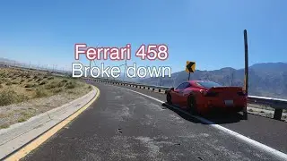 Ferrari 458 broke down on the side of the road