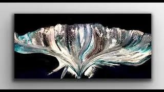 Acrylic Swipe, Acrylic Pour Painting, Art Tutorials Fun Little Ditty :)