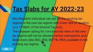 New Tax Regime U/S 115BAC