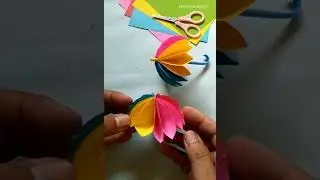 Make paper umbrella easy step by step