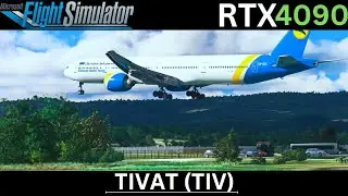 MSFS | PMDG 777-300ER - Tivat Intl Airport Circle To Land Approach In 4K Ultra