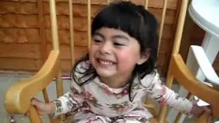 Talented 4-year-old girl acts LAUGHING