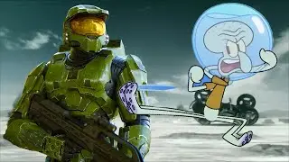 Master Chief vs Squidward