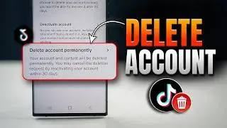 Delete TikTok Account Permanently on Android Phone