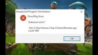 Fortnite - Ошибка directx error, ошибка при запуске игры | решение