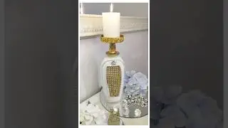 Reciclando una botella de plástico DIY elegante económica y facil #diyideas #homedecor #recicla