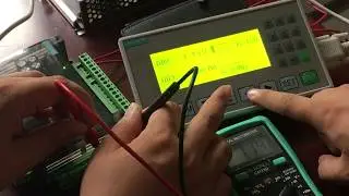 LE3U PLC analog test with op320-a-s text display