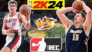 ARVYDAS SABONIS DROPS A NASTY 36 POINTS AGAINST NIKOLA JOKIC AT THE REC CENTER NBA 2K24