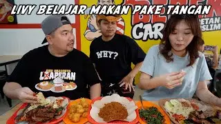 NGAJARIN LIVY MAKAN BEBEK MADURA PAKE TANGAN feat. 