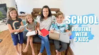 HOMESCHOOL Routine with 6 KIDS {Day in the LIFE}