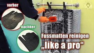 Gummi Fussmatten reinigen | AUTOLACKAFFEN