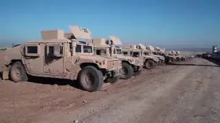 Germans trainers prepare for convoy instruction.