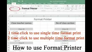 Microsoft Excel :: How to use Format Printer || Nepali Language