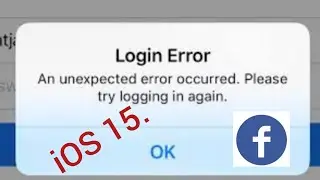Cant login to Facebook & Messenger on iphone in iOS 15.