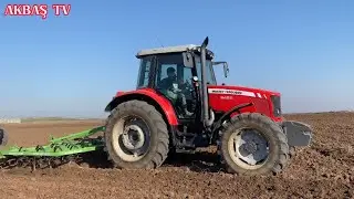 Pamuk yeri tırmık çekimi kıştan önce tarlayı hazırladık