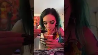 Eating by nails 🤯 #nails #longnails