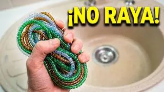 Cómo Hacer un Estropajo de Plástico que No Raya | Esponja Casera para Teflón y Cerámica